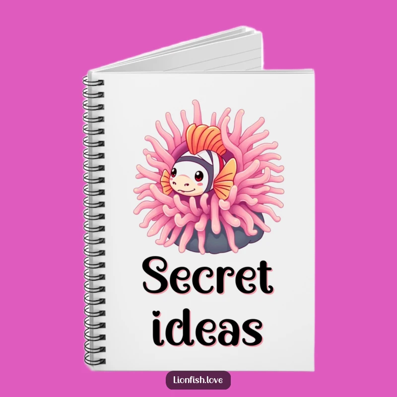 Funny Shy Lionfish Notebook: Capture Thoughts with Gentle Humor